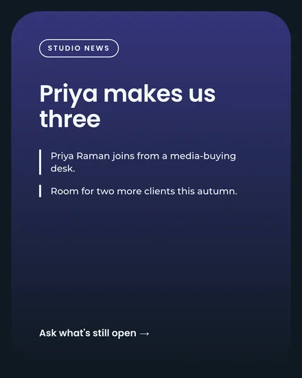 An agency bulletin: a third person joins.