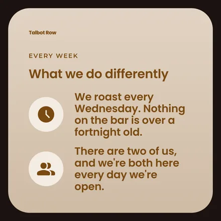 A post with two reasons, each with its own icon.