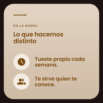 Publicación con dos motivos, cada uno con su icono.