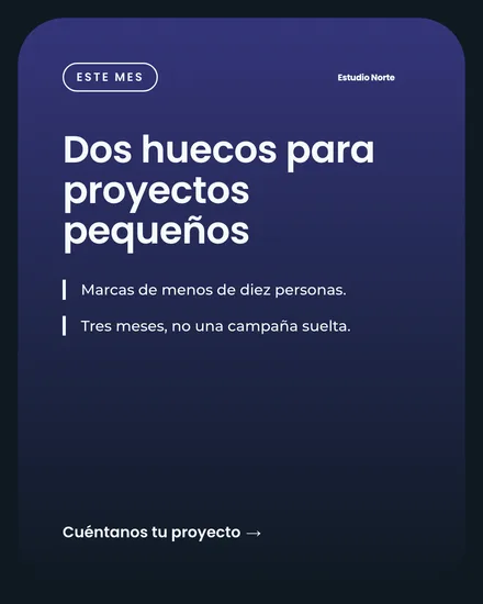 Boletín de una agencia con dos huecos abiertos.